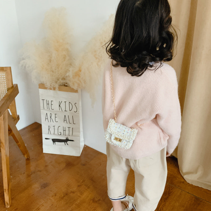 Sac transversal en treillis de diamant pour enfants