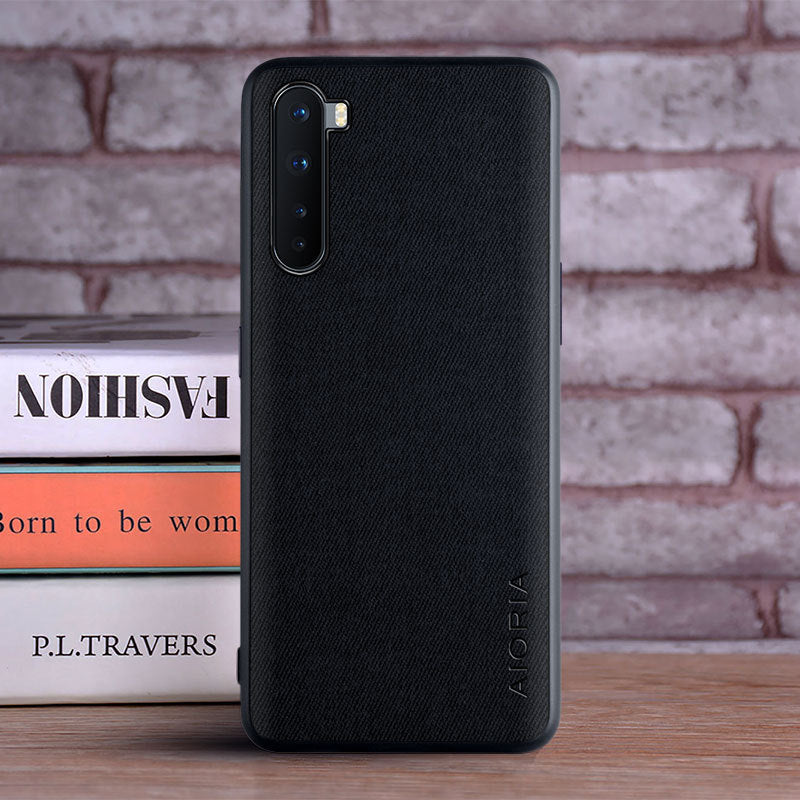 Simple genuine fabric phone case