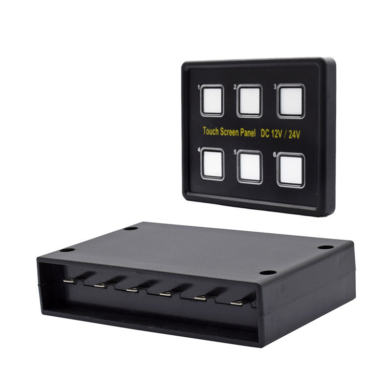 Panneau de commutation Wrangler Voiture/Boat/Bus Modification Panneau de commutation tactile 6-Way