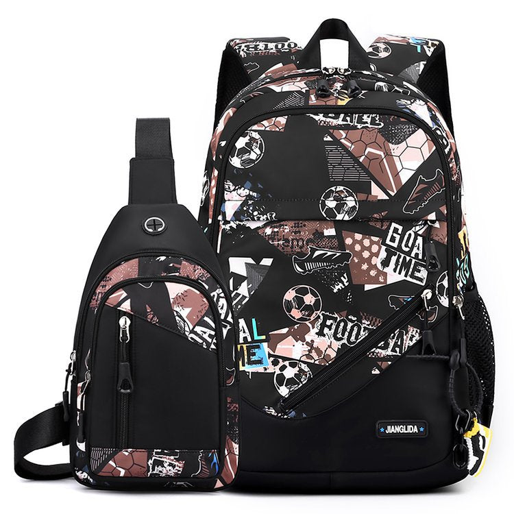 Men's Backpack and Two-Piece Trunk Set