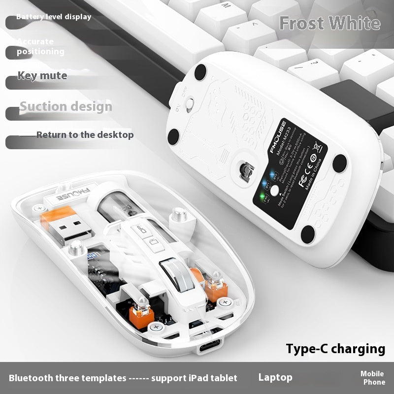 Ordinateurs de bureau sans fil transparents et ordinateur portable