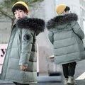 Mi-longueur Veste blanche épaisse Duck Down