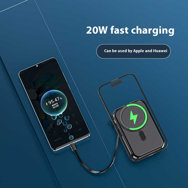 Ultra-thin compact magnetic wireless power bank