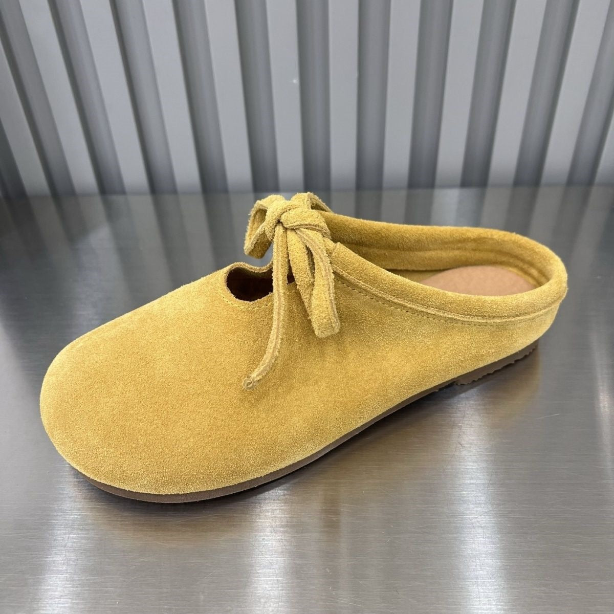Baotou Suede Pompes Soles plates à faible coupe