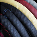 Couverture double volant rond en cuir de fibre