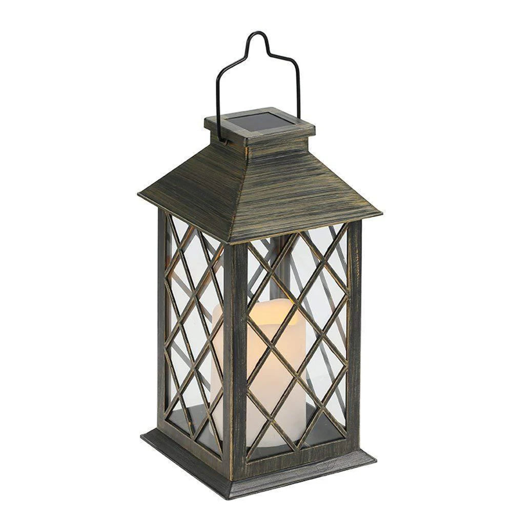 Lampe de décoration de bougie extérieure solaire de jardin énergie
