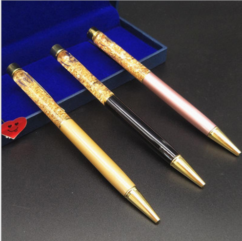 Stylo à bille en métal doré