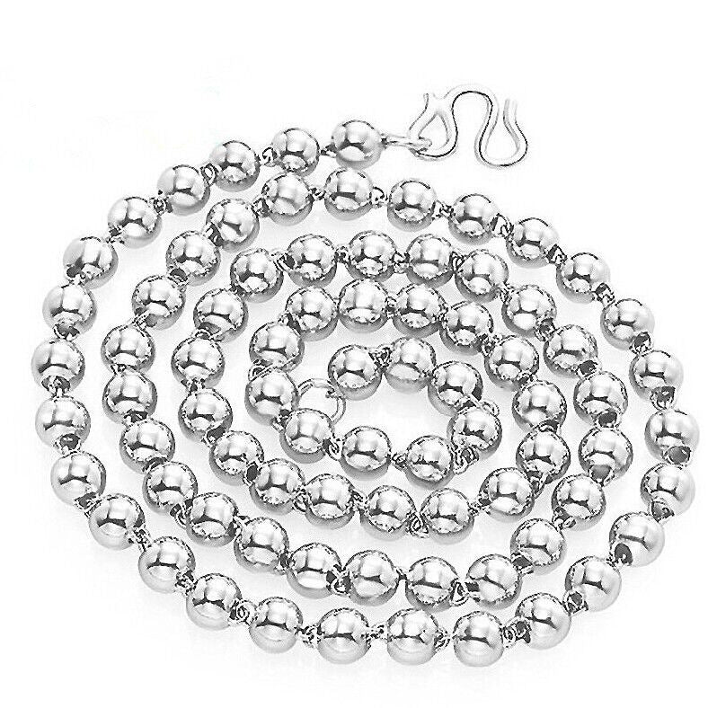 Perles rondes Collier en perles d'argent
