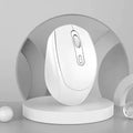 White Wireless Optical Mouse 3 Boutons 1600DPI