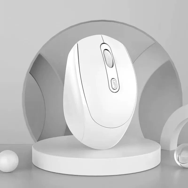 White Wireless Optical Mouse 3 Boutons 1600DPI