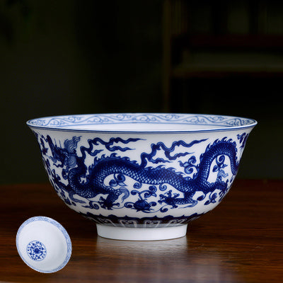 Bols de nouilles domestiques Os de céramique Chine pour manger