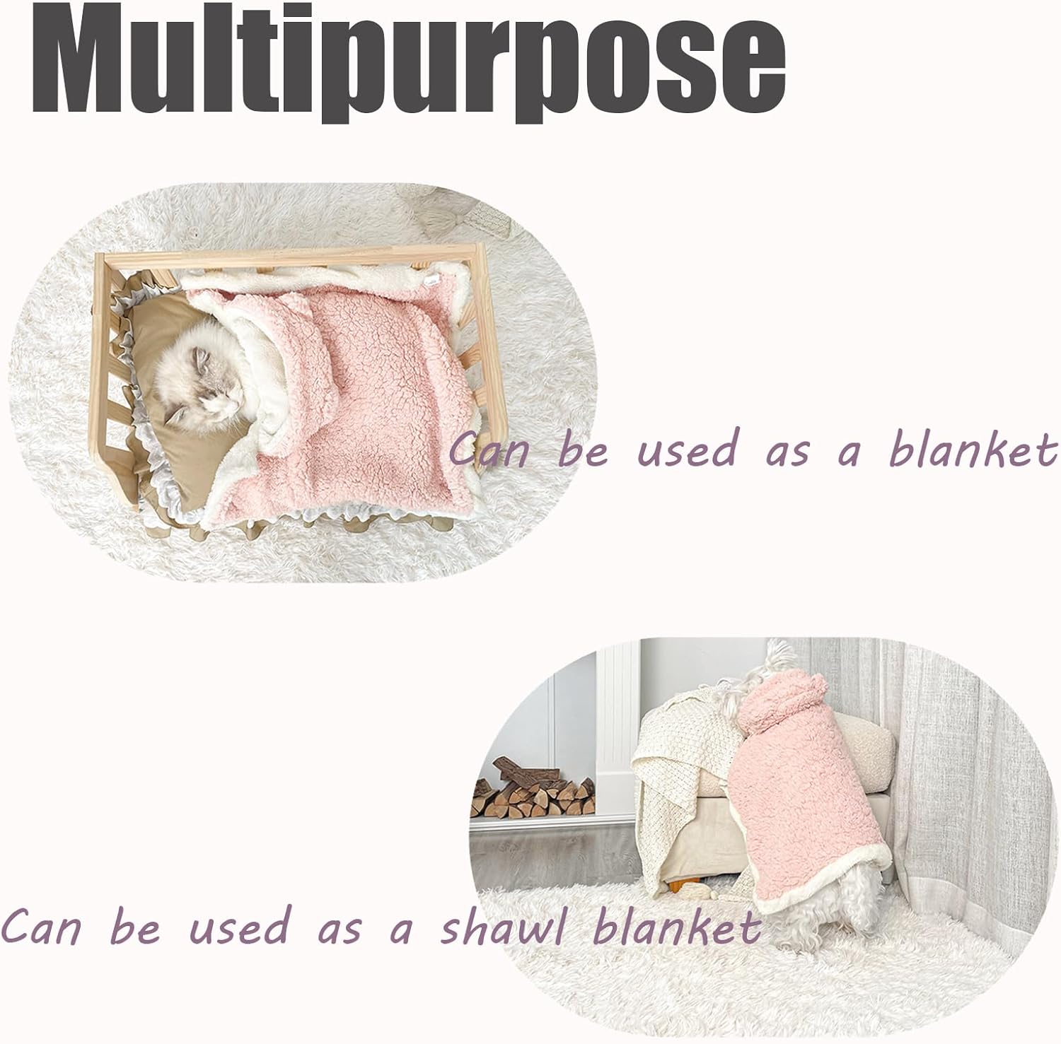 Teddy Bear Pet Cape Blanket avec Hood