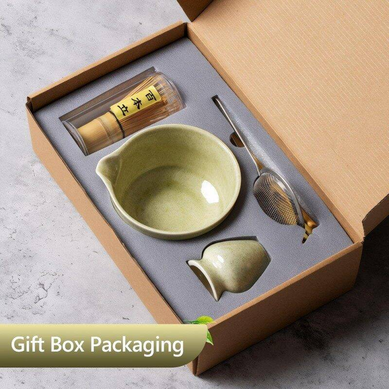Set Matcha avec Matcha traditionnel en bambou