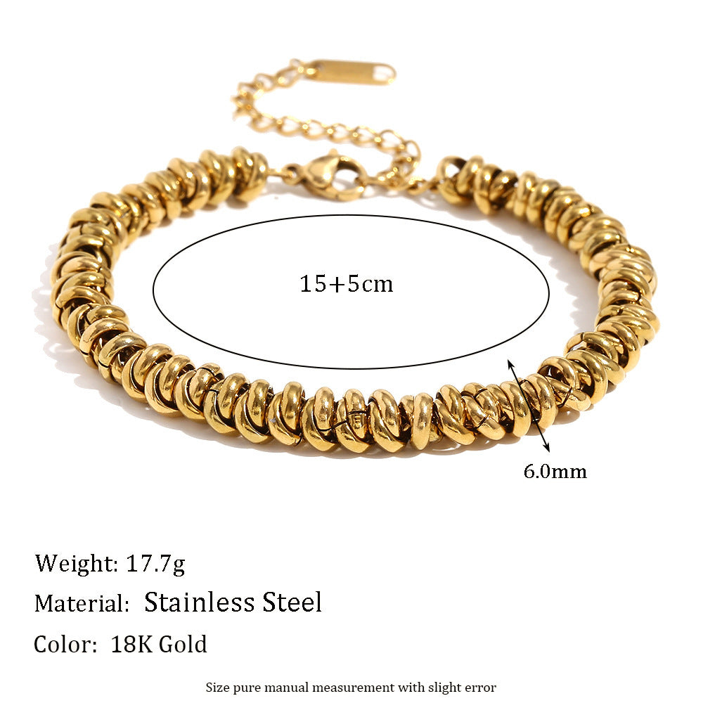 Collier en or assemblé à la main