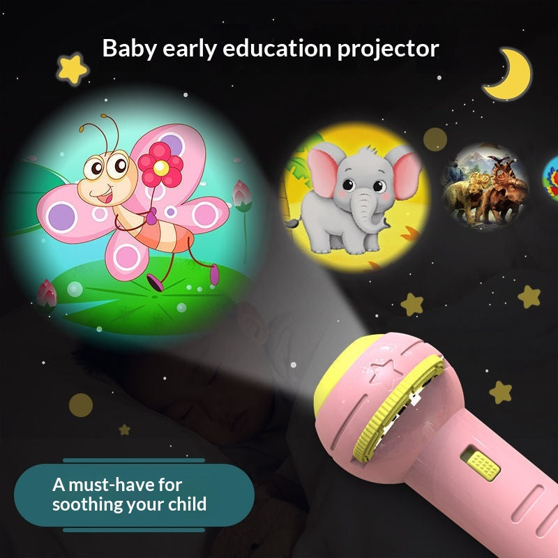 Projecteur pour enfants Lampe de poche Éducation Jouet d'apprentissage précoce avec reconnaissance de motif Glo