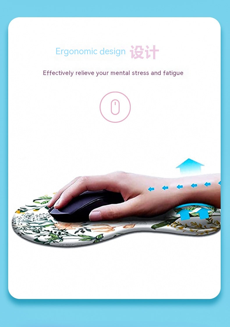 E-Commerce Wristband Rubber Sole Keyboard Pad Flower Game Jeu de bureau