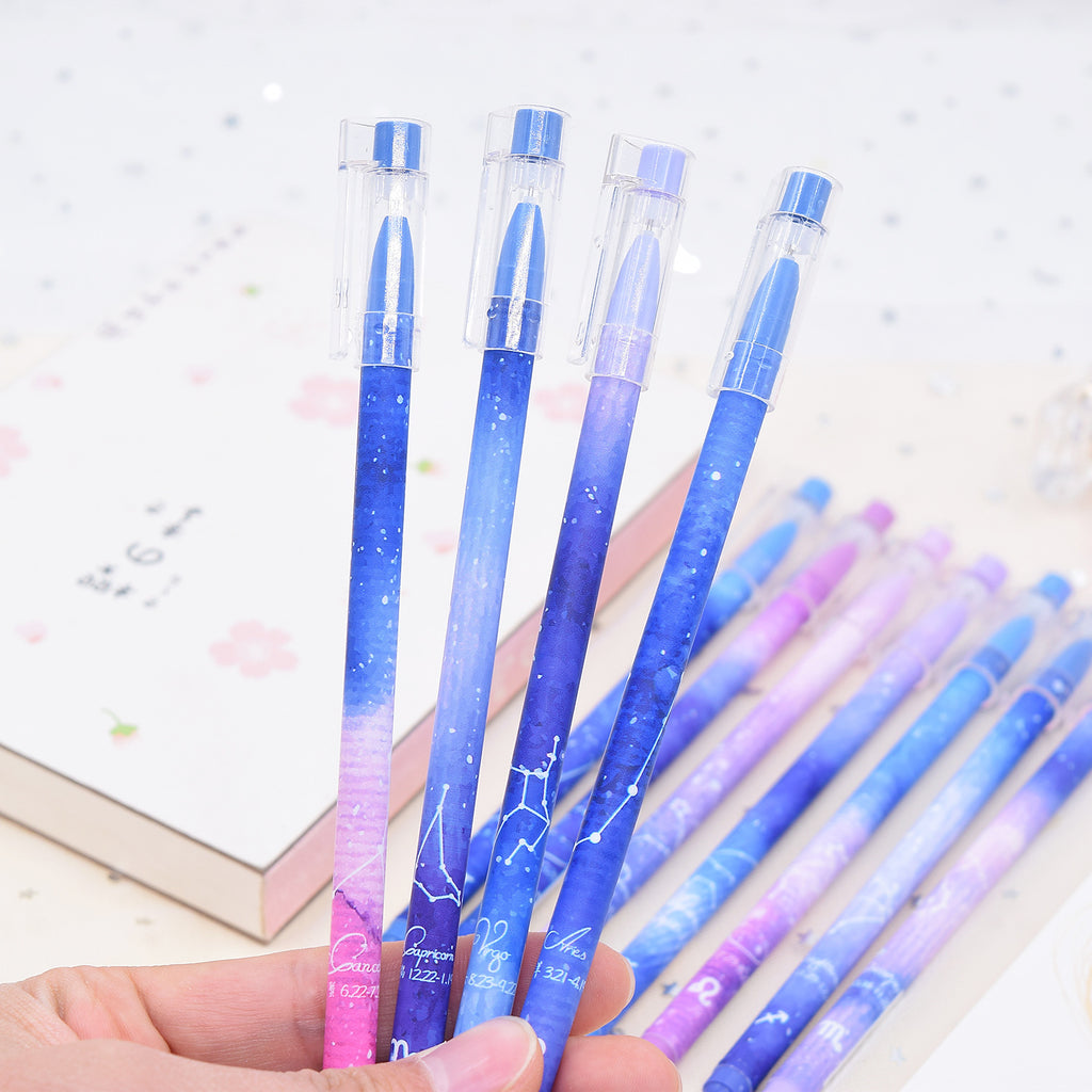 Stylo à gel à séchage rapide 12 constellations