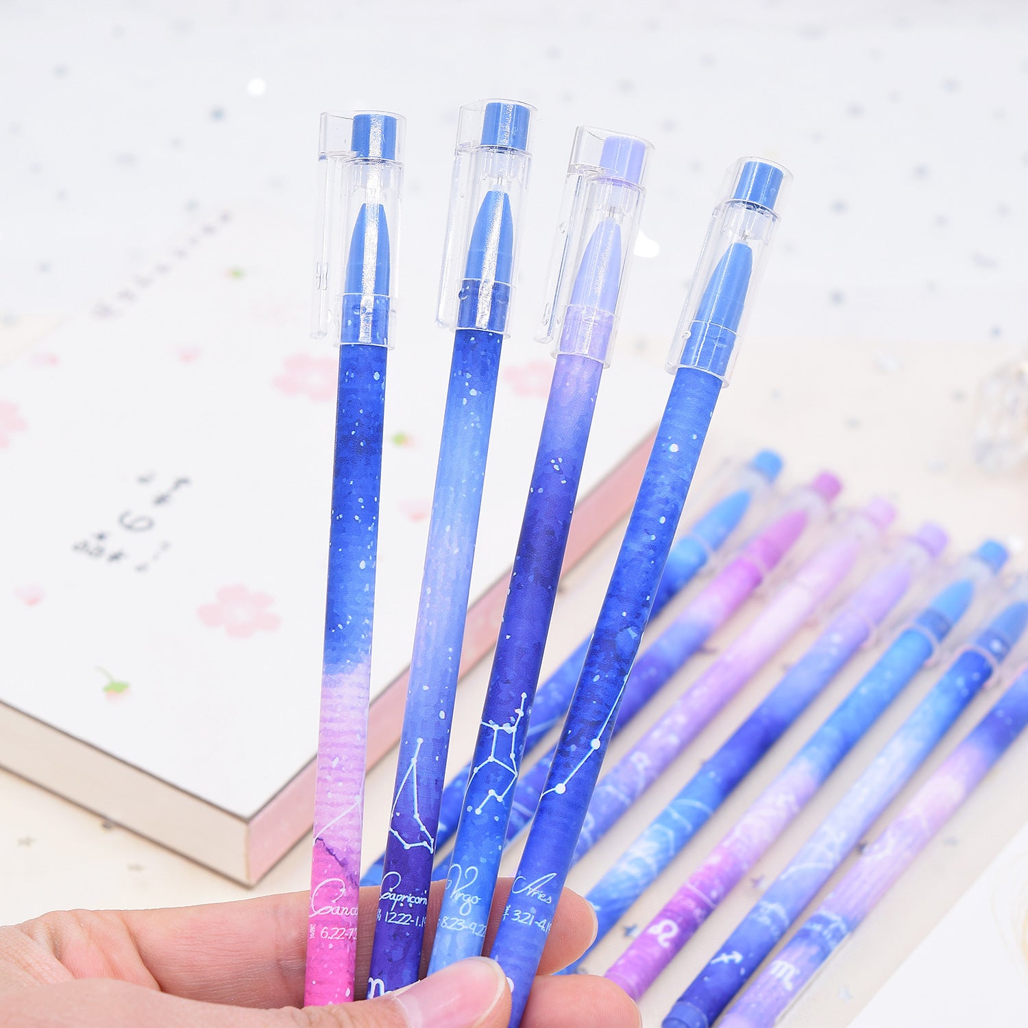 Stylo à gel à séchage rapide 12 constellations