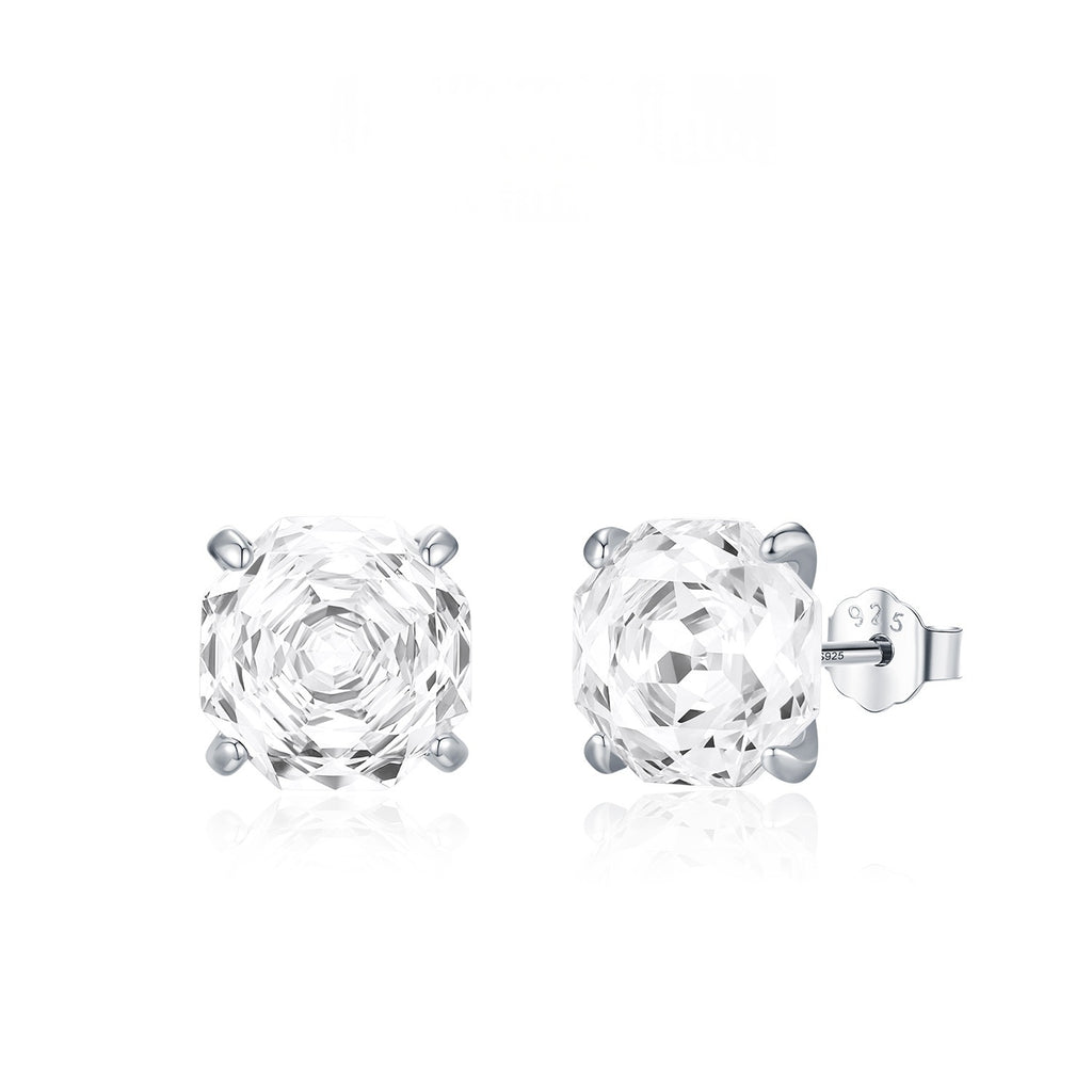 Boucles d'oreilles en diamant brillant taille rose Unisex Accessoire