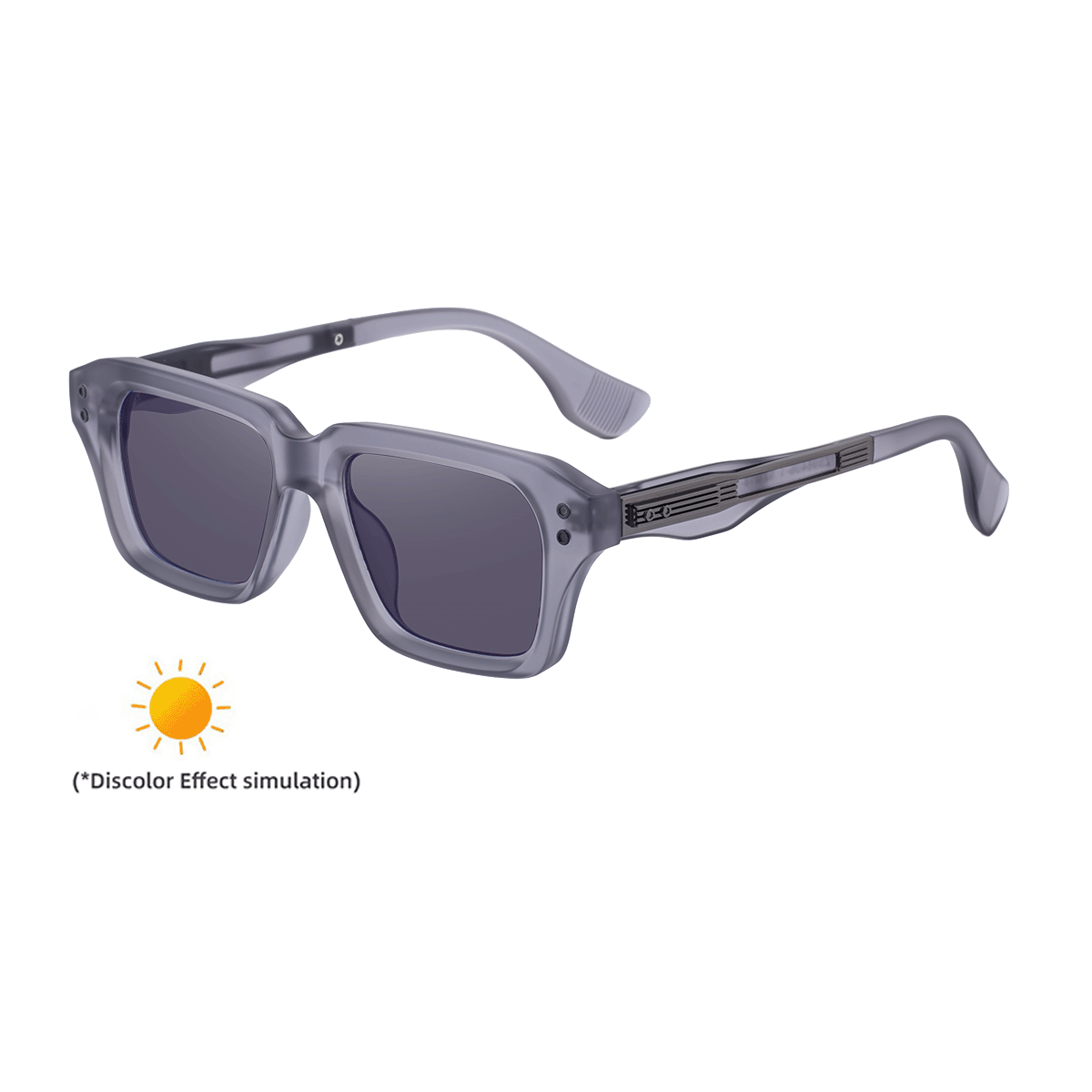 2026 Lunettes de soleil à cadre carré de mode pour hommes
