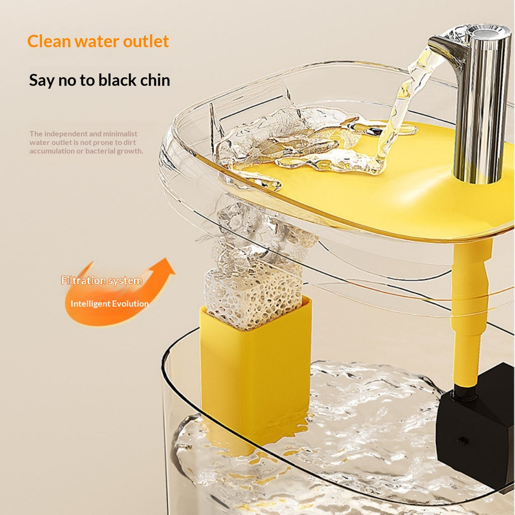 Fontaine d'eau de circulation automatique pour les chats