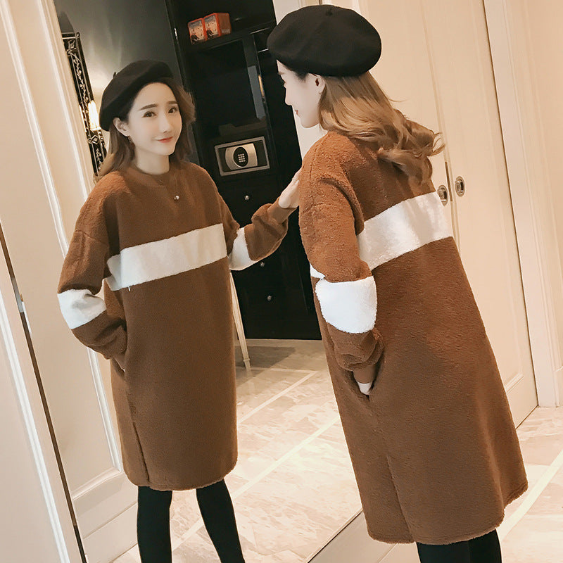 Robe d'allaitement en peluche