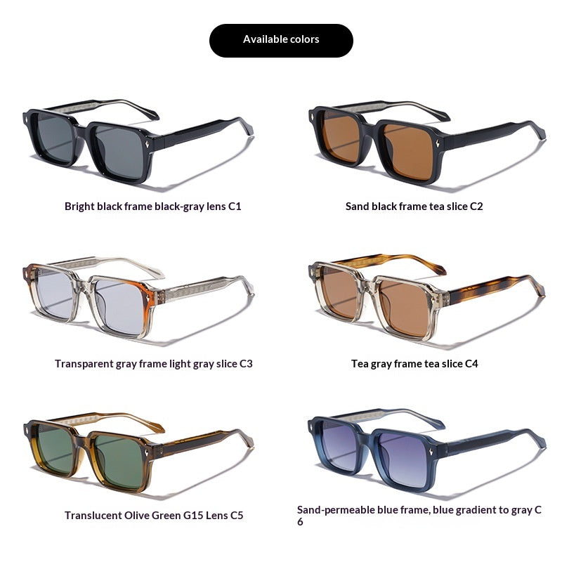UV400 Protection UV Lunettes de soleil à acétate d'imitation