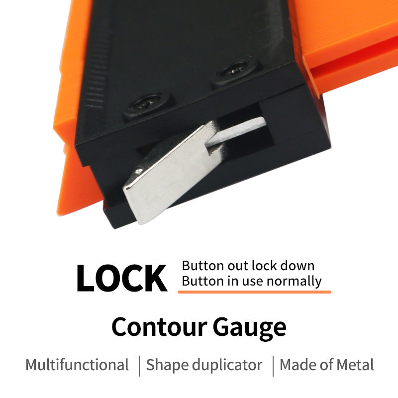 5 10 pouces modèle Contour Gauge Mesure plastique Contour Gauge Tuiles Duplicateurs Edge Sha