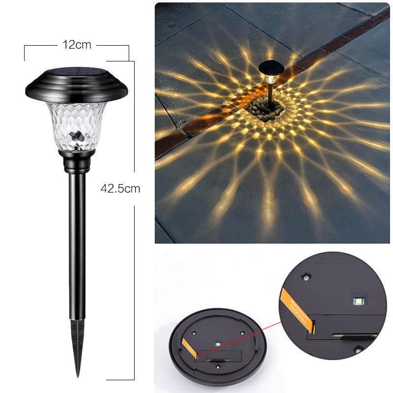Lumière solaire extérieure de pelouse