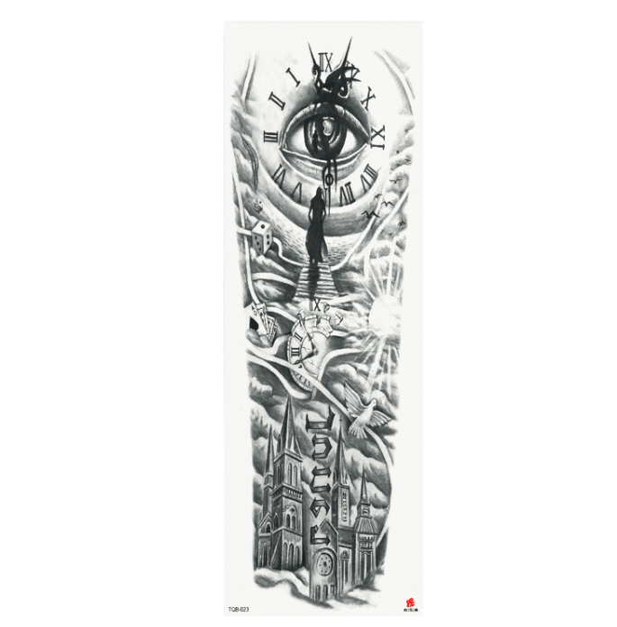 Plein bras étanche tatouage autocollants personnalisés 170 modèles disponibles mode belle simple d