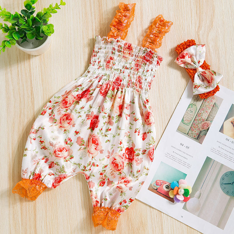 Baby and toddler halter top with waist tie