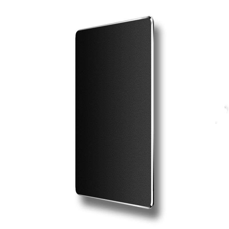 Tapis de bureau en aluminium double face pour souris en métal