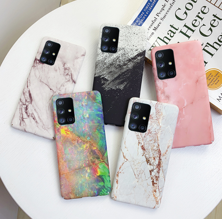 Étui téléphonique en marbre gelé