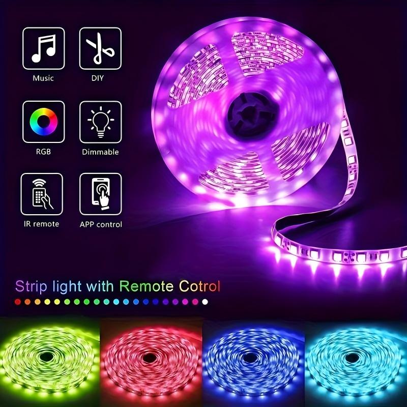 (20 mètres)Smart Bluetooth LED Strip Light Kit - Éclairage flexible multi-couleurs avec USB Co