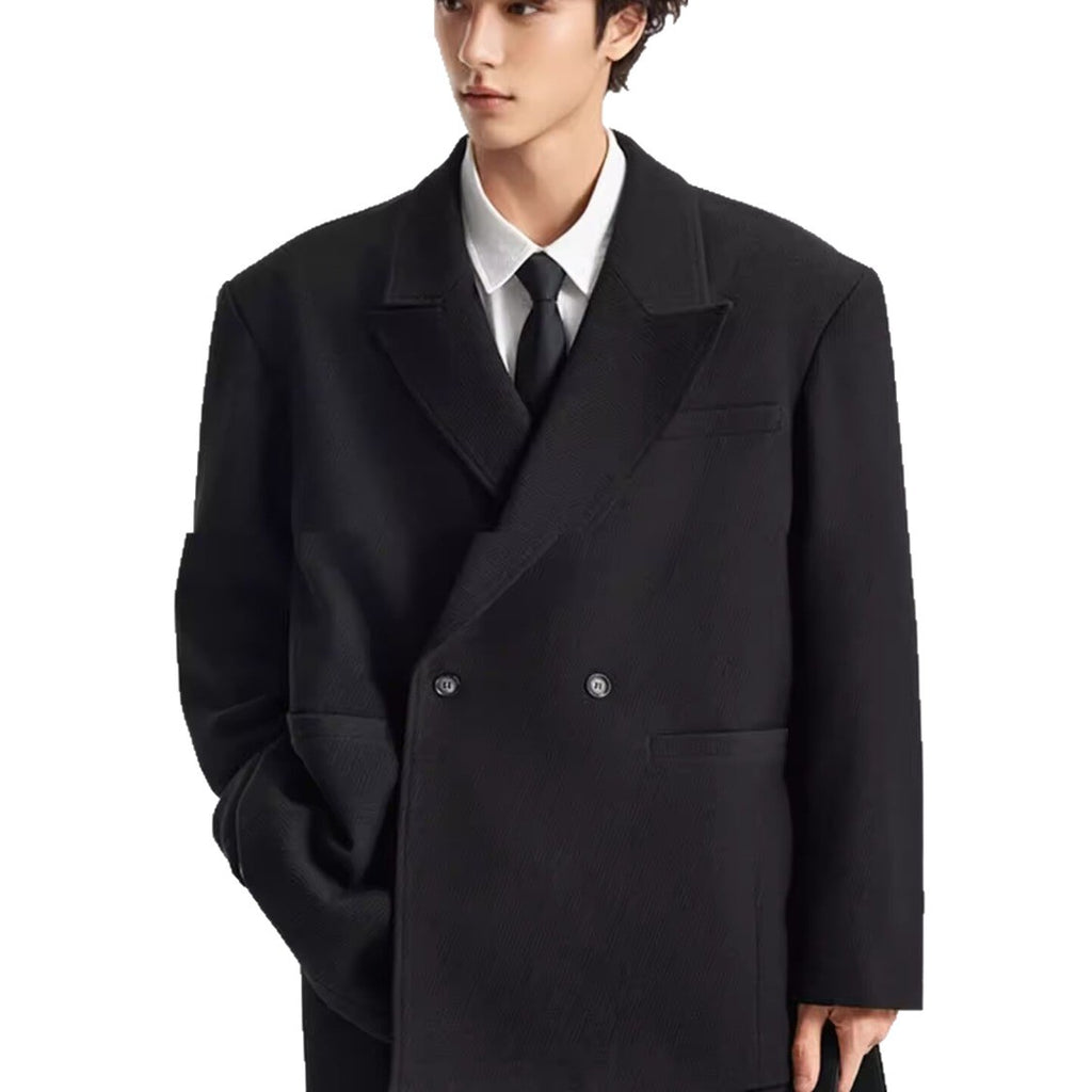 Springautumn Style coréen Mens Minimalist Suit Jacket