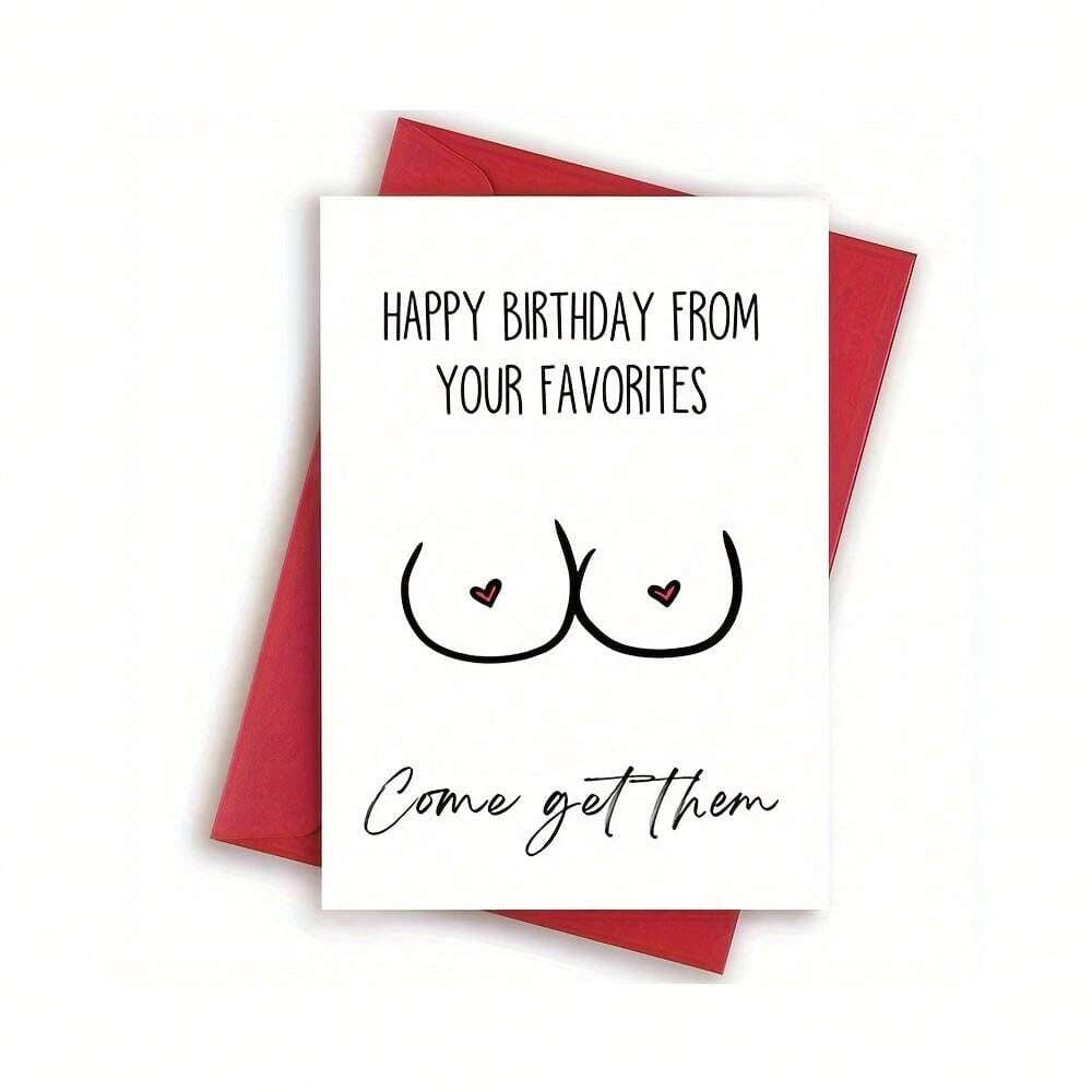 Carte de voeux d'anniversaire avec carte texte enveloppe