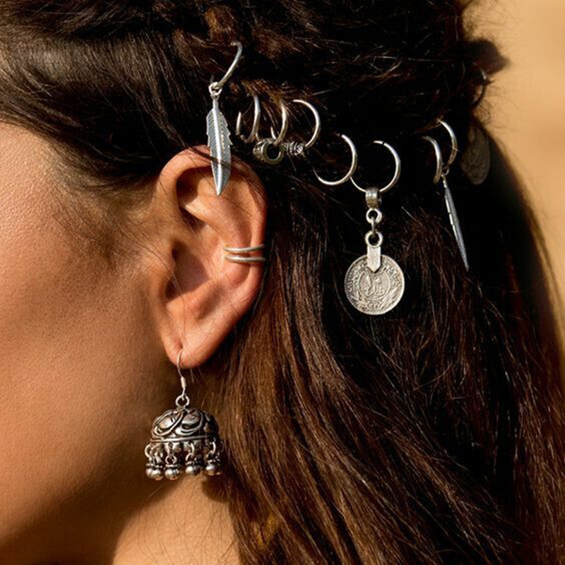 Épingle à cheveux pendentif de pièce de monnaie Headdress simple
