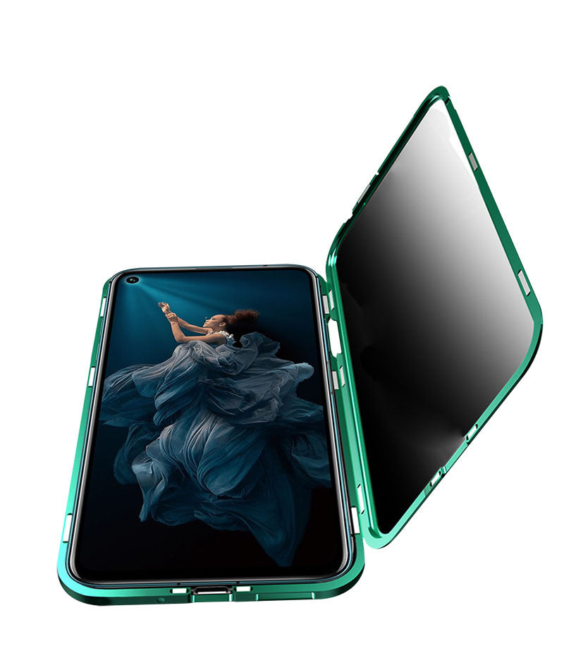 Boîtier de téléphone mobile anti-peep Magneto en verre double face