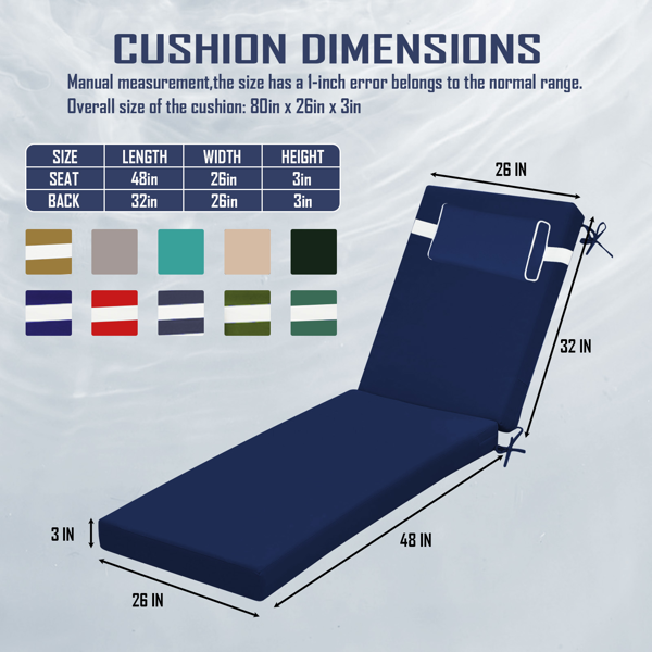 Coussin de salon extérieur de la chaise