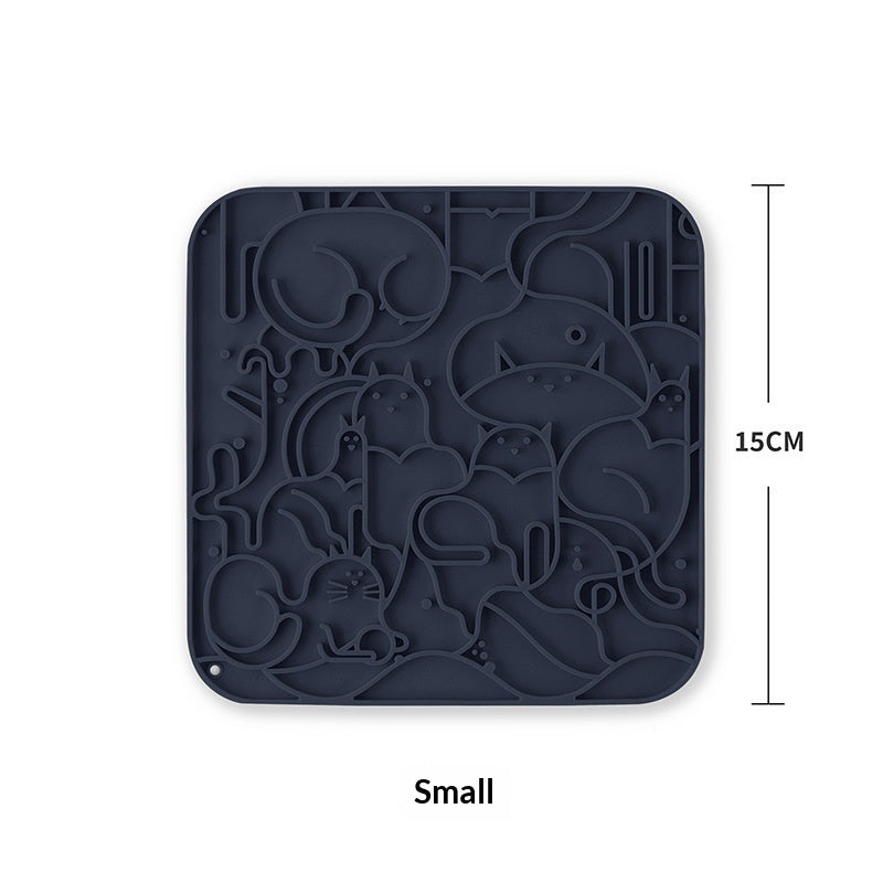Tapis pour animaux de compagnie en silicone pour le collage