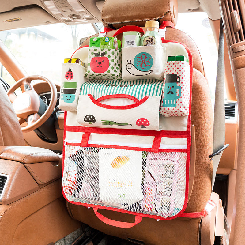 Cartoon voiture sac de rangement siège sac suspendu