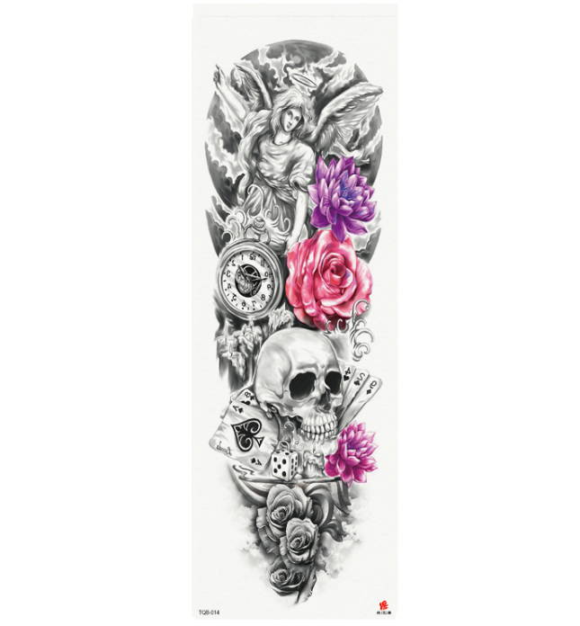 Plein bras étanche tatouage autocollants personnalisés 170 modèles disponibles mode belle simple d