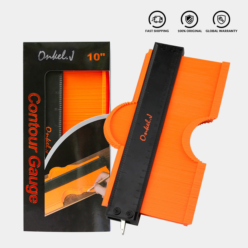 5 10 pouces modèle Contour Gauge Mesure plastique Contour Gauge Tuiles Duplicateurs Edge Sha