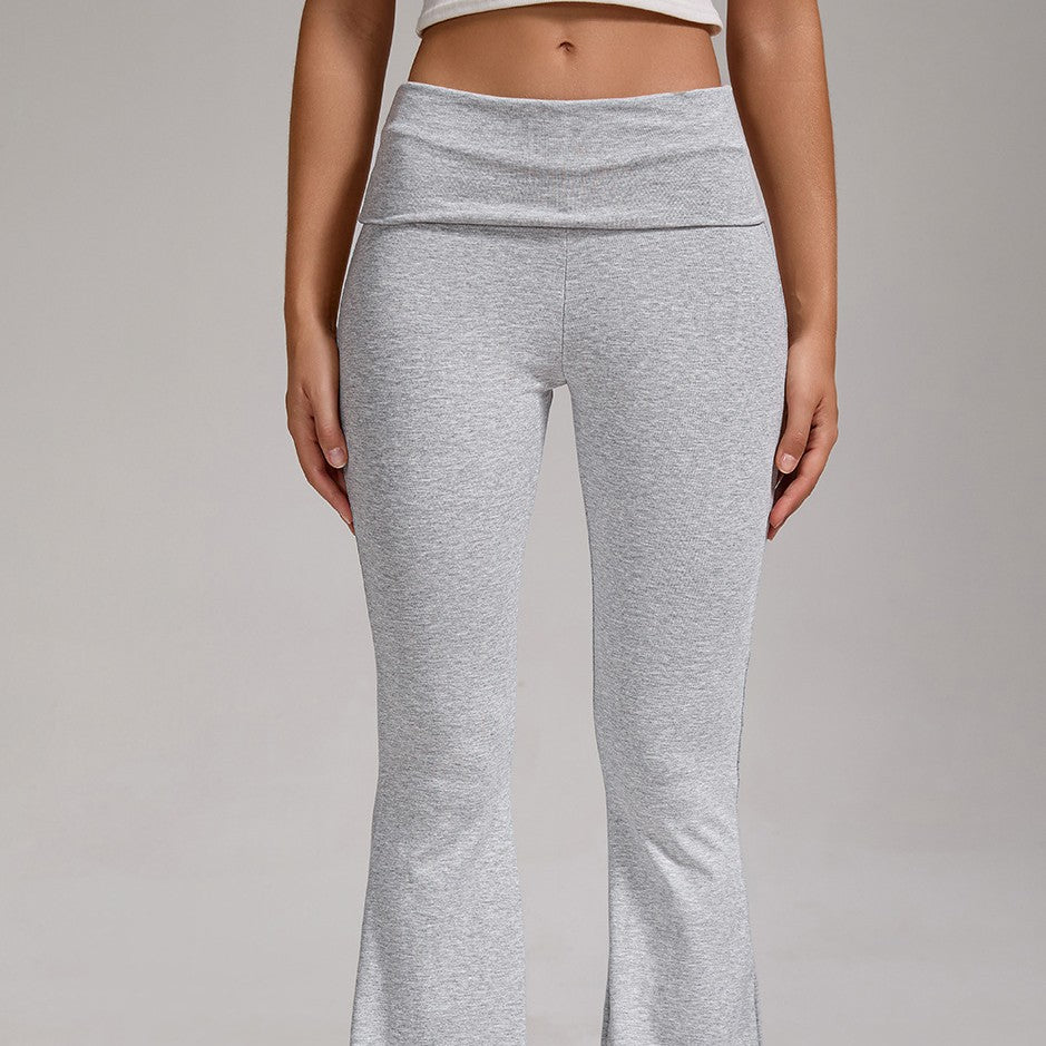 Pantalons occasionnels à taille réduite pour femmes