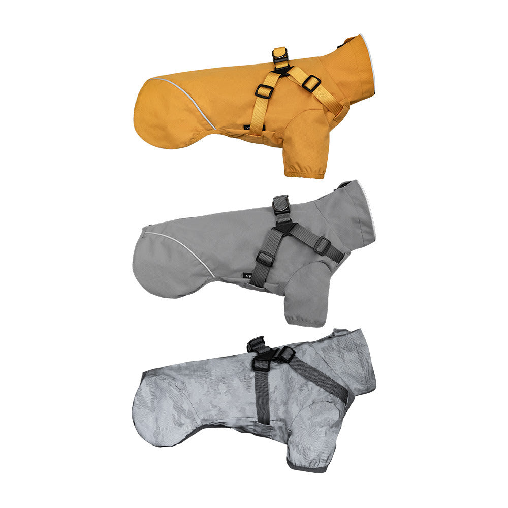 Poitrine et le dos imperméable deux jambes imperméable Teddy moyen et petit chien