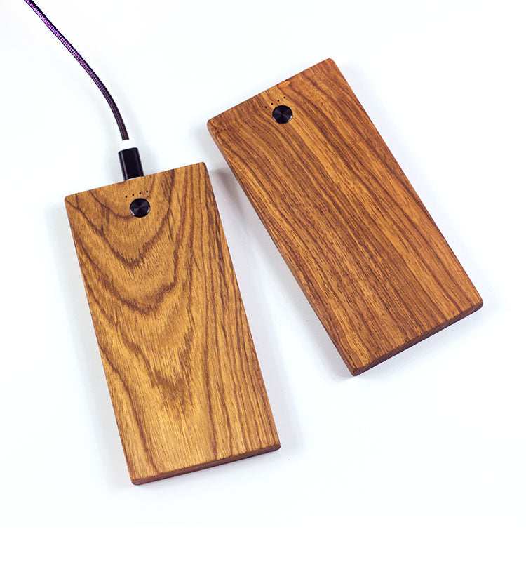 Banque de puissance mobile pour téléphone artisanal en bois