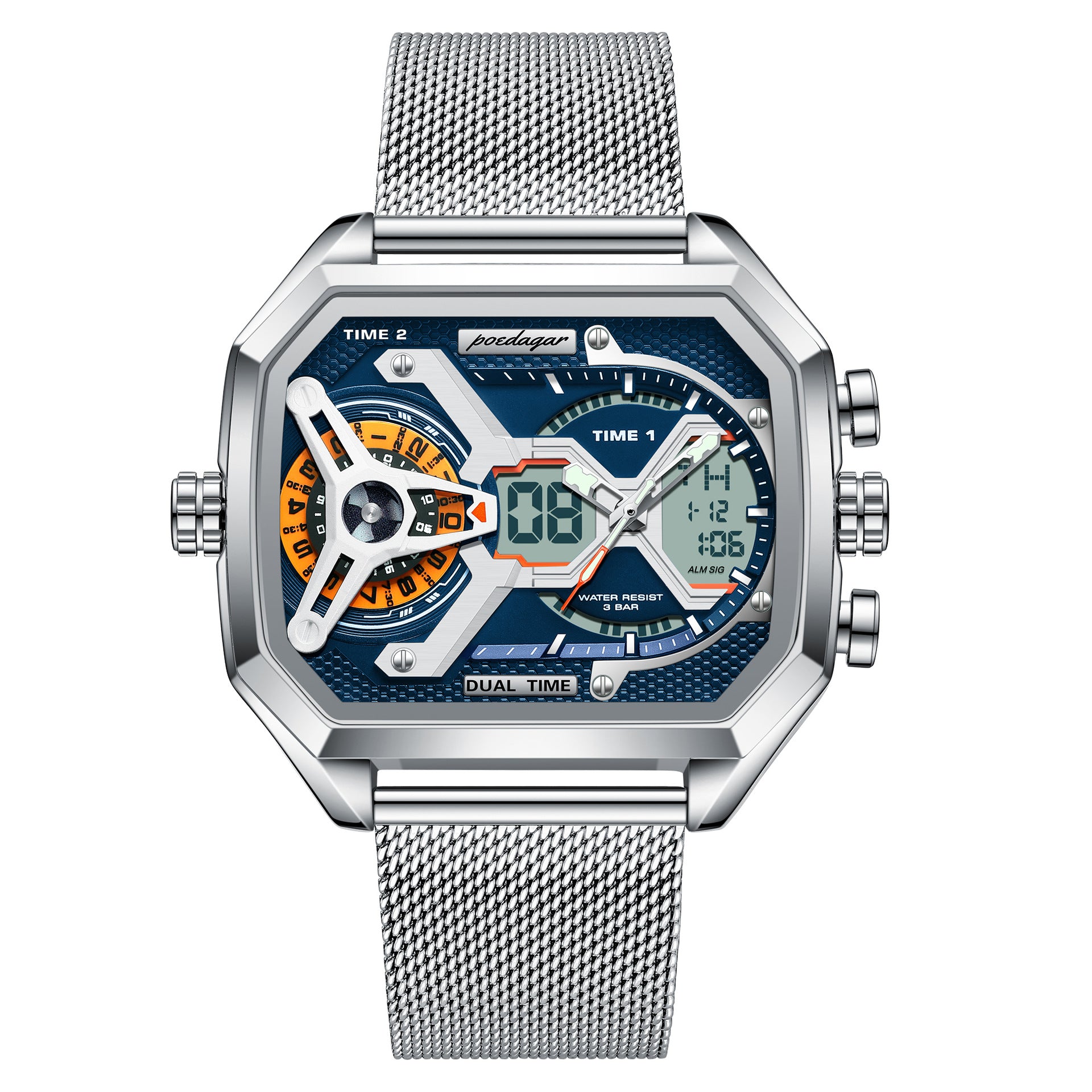 Multifonctionnelle Imperméable Montre Lumineuse Homme