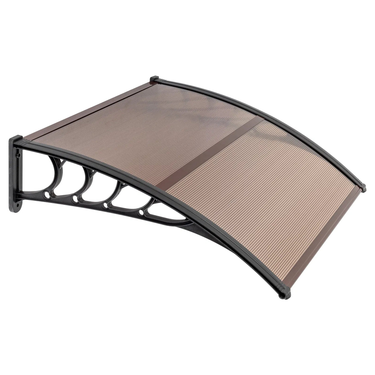 100 x 96cm Maison Application porte et fenêtre couverture de pluie Eaves Brown Board & Black Holder