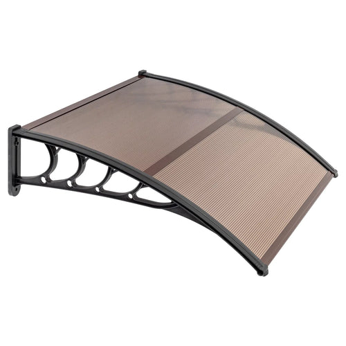 100 x 96cm Maison Application porte et fenêtre couverture de pluie Eaves Brown Board & Black Holder