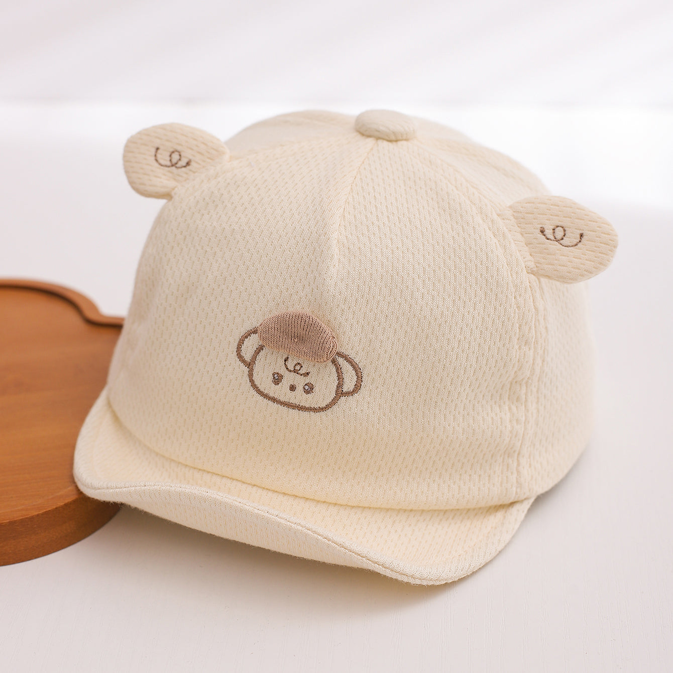 Summer Baby-style Cartoon Teddy Bear Casquette de baseball souple pour la protection solaire extérieure